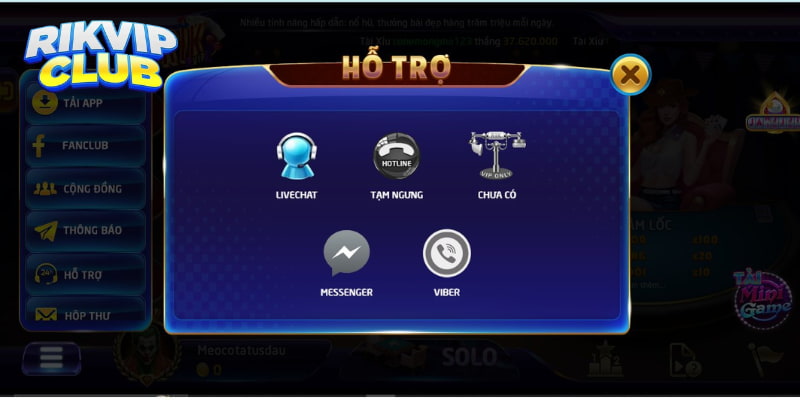 Rikvip Hệ thống chăm sóc khách hàng Rikvip vô cùng chuyên nghiệp